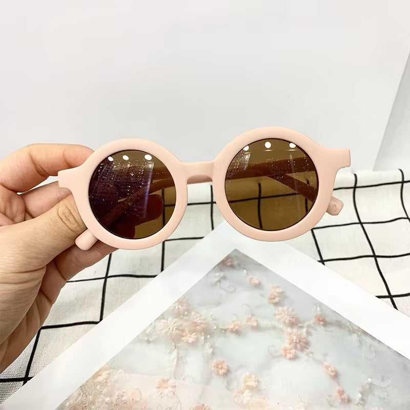 Korean Cute round Sunglasses for Kids Girls Boys Children'S Sun Glasses UV400 Protection De Sol Gafas