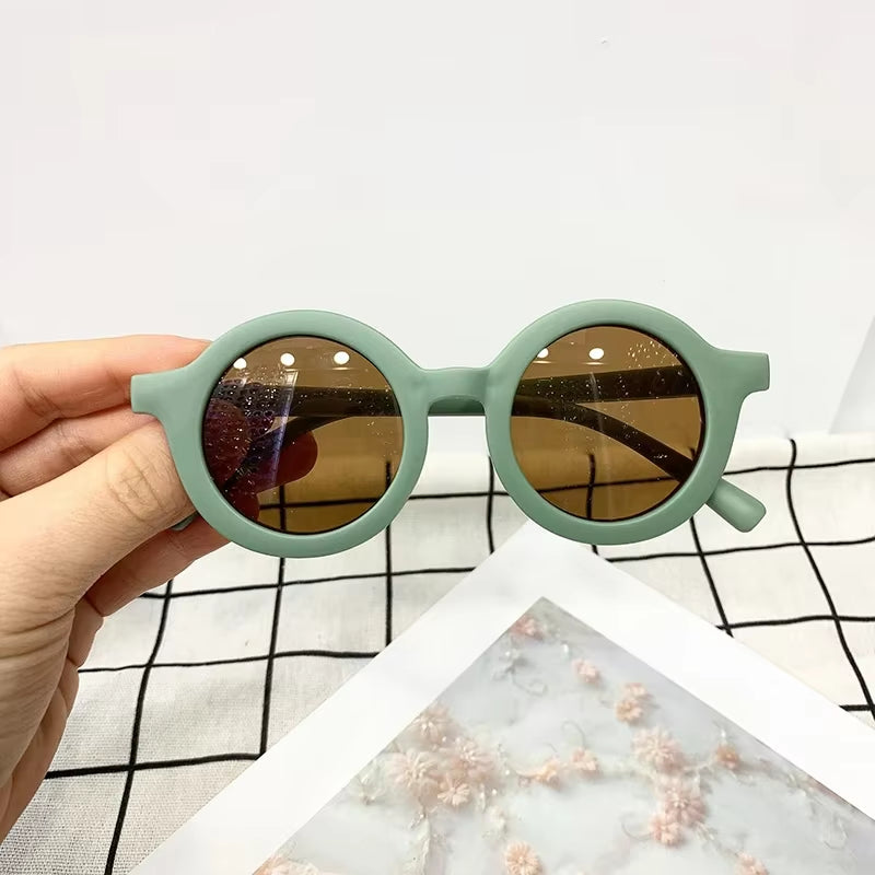 Korean Cute round Sunglasses for Kids Girls Boys Children'S Sun Glasses UV400 Protection De Sol Gafas