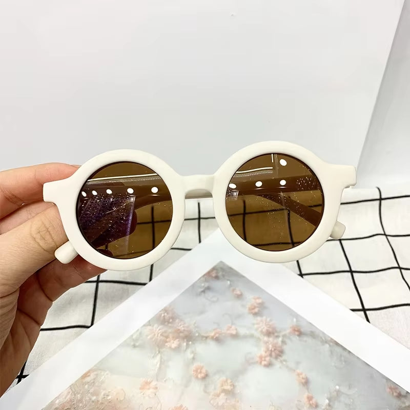 Korean Cute round Sunglasses for Kids Girls Boys Children'S Sun Glasses UV400 Protection De Sol Gafas