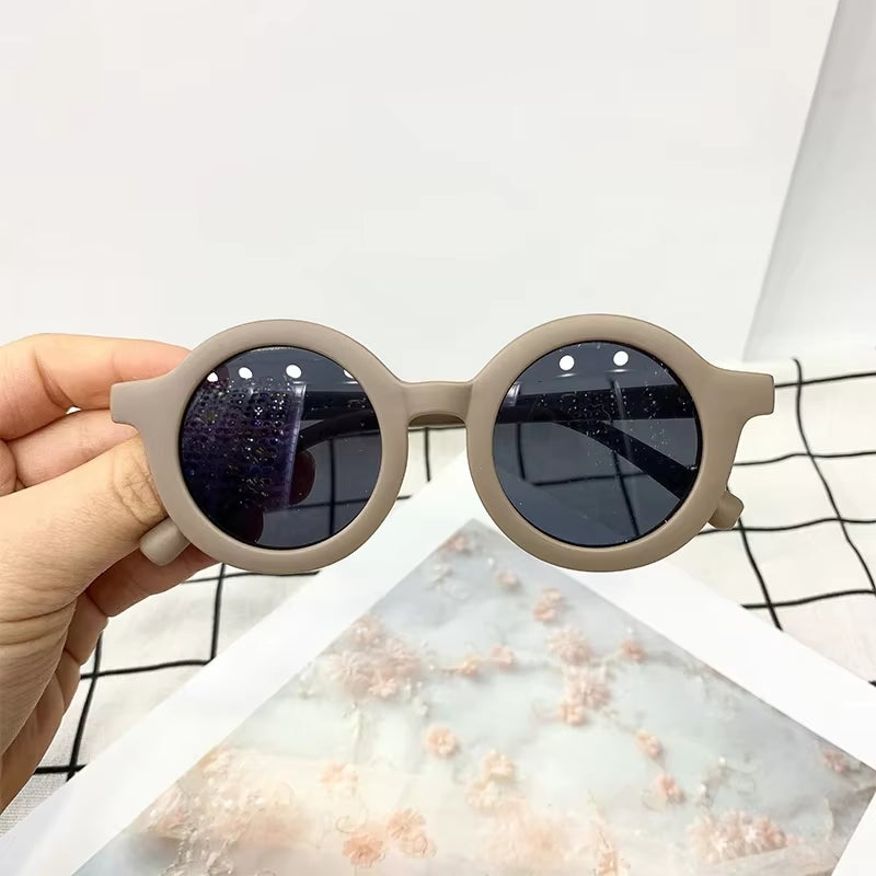 Korean Cute round Sunglasses for Kids Girls Boys Children'S Sun Glasses UV400 Protection De Sol Gafas
