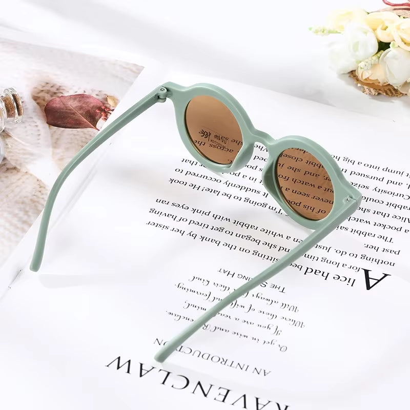 Korean Cute round Sunglasses for Kids Girls Boys Children'S Sun Glasses UV400 Protection De Sol Gafas