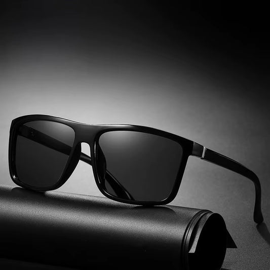 Luxury Square Vintage Polarization Sunglasses for Men Women Fashion Travel Driving Anti-Glare Sun Glasses Male Eyewear UV400