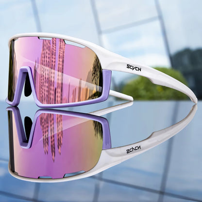 Men Outdoor Sports Glasses Photochromic Sunglasses Bicycle Cycling Glasses Women Driving Bike Eyewear UV400 Hiking Goggles