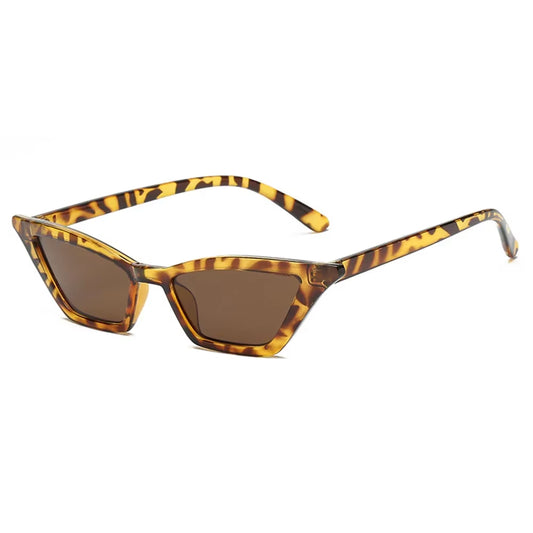 1 Pc Retro Small Oval Sunglasses Women Vintage Brand Shades Black Red Metal Color Sun Glasses Fashion Design Eyeglasses
