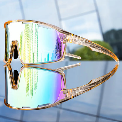 Men Outdoor Sports Glasses Photochromic Sunglasses Bicycle Cycling Glasses Women Driving Bike Eyewear UV400 Hiking Goggles